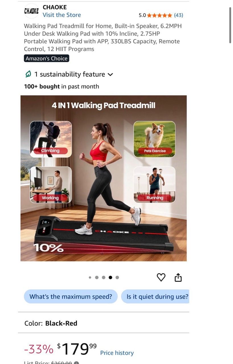 Walking Pad Treadmill, 6.2MPH, 10% Incline, 330LBS Capacity - photo 3