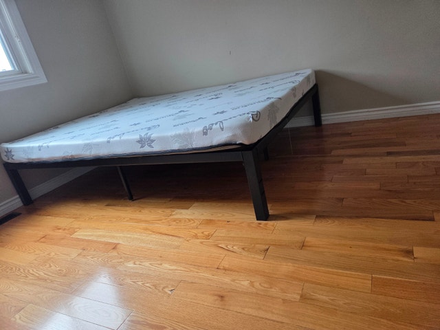 Queen sized frame and mattress for sale - photo 2