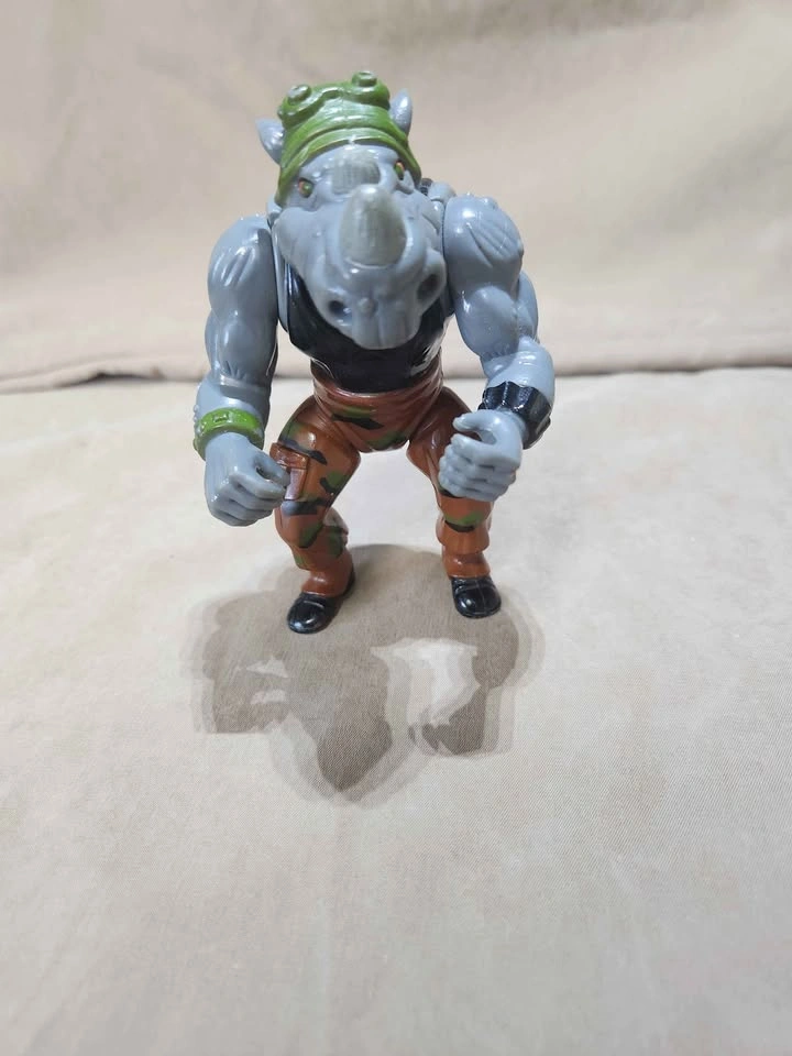 Vintage 1988 TMNT Action Figure Lot - Splinter, Bebop, Rockstead - photo 3