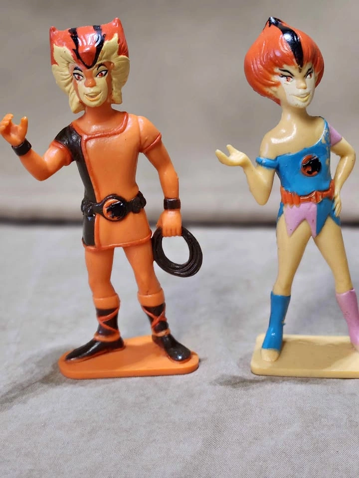 Vintage 1985 ThunderCats PVC Figures Set - WilyKit & WilyKat