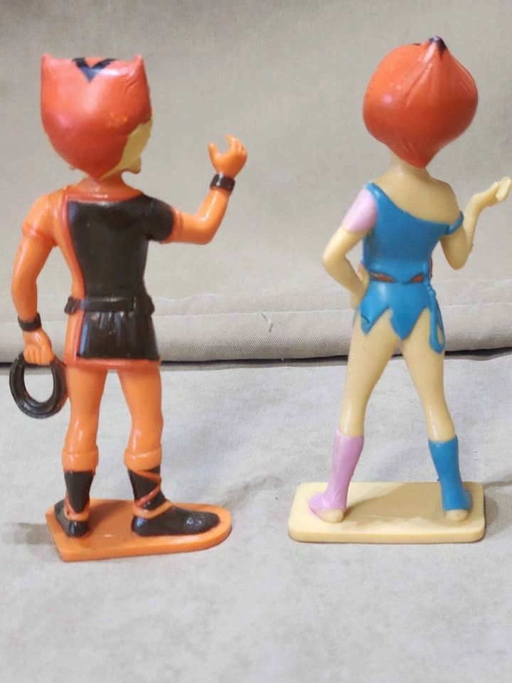 Vintage 1985 ThunderCats PVC Figures Set - WilyKit & WilyKat - photo 4