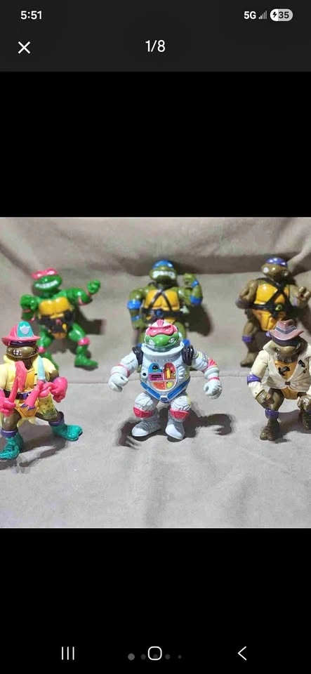 90s TMNT Action Figure Lot - 6 Figures