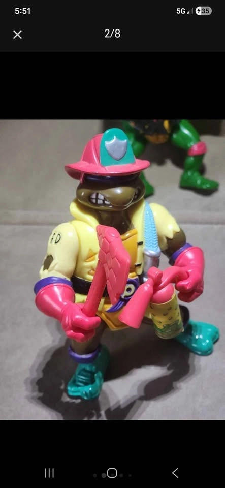 90s TMNT Action Figure Lot - 6 Figures - photo 2