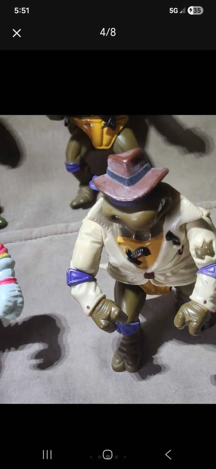 90s TMNT Action Figure Lot - 6 Figures - photo 4