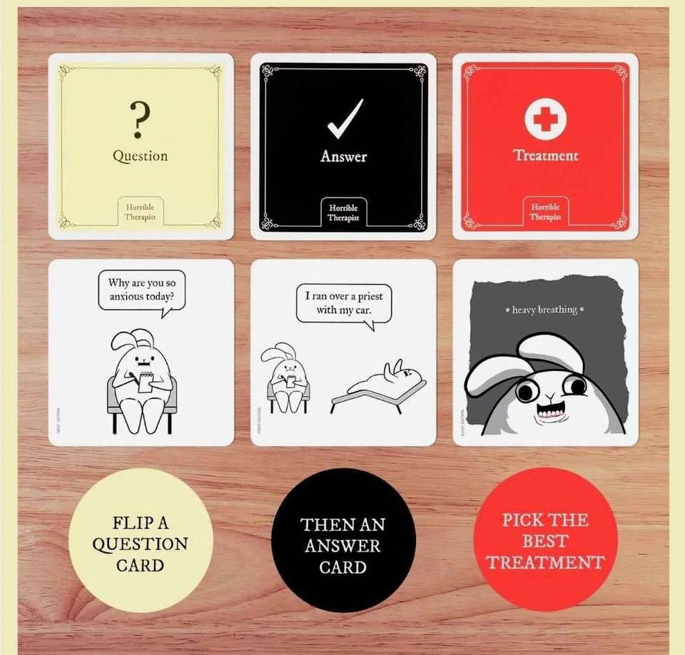 NEW Horrible Therapist Card Game - photo 3
