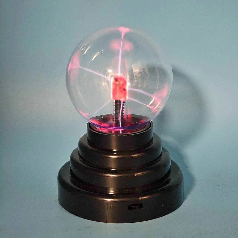PLASMA GLOBE, 3 inch an interactive electricity display toy.