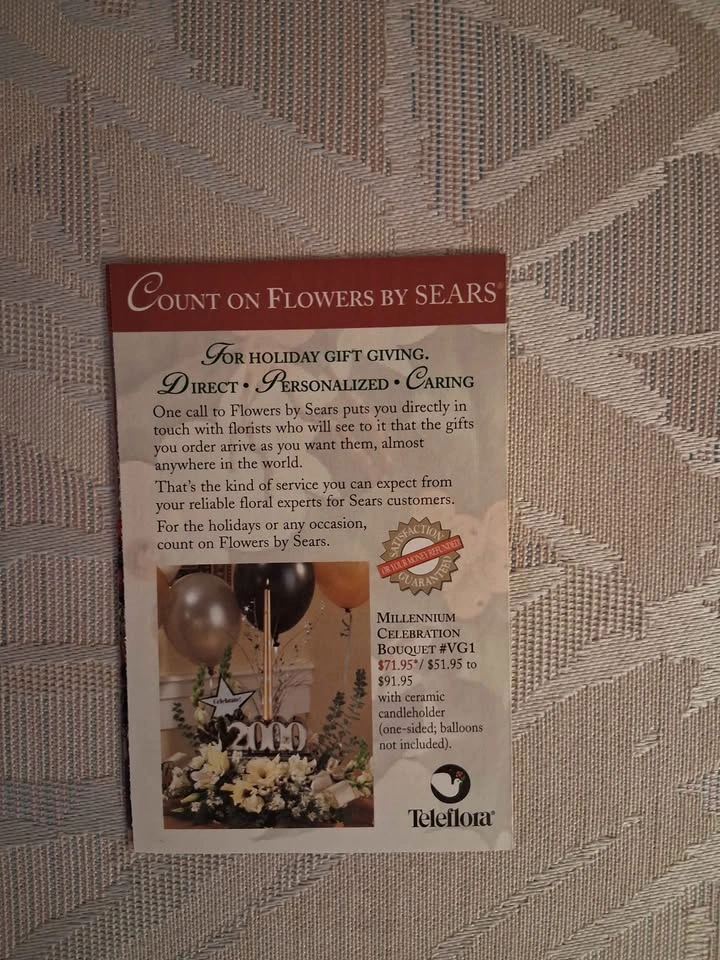 Vintage Sears Christmas 1999 Floral Holiday Catalog Mailer - photo 3