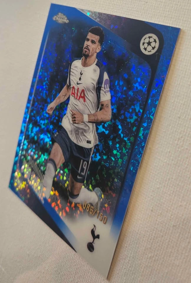 Topps Chrome Dominic Solanke Tottenham Hotspur Blue Shimmer - photo 2