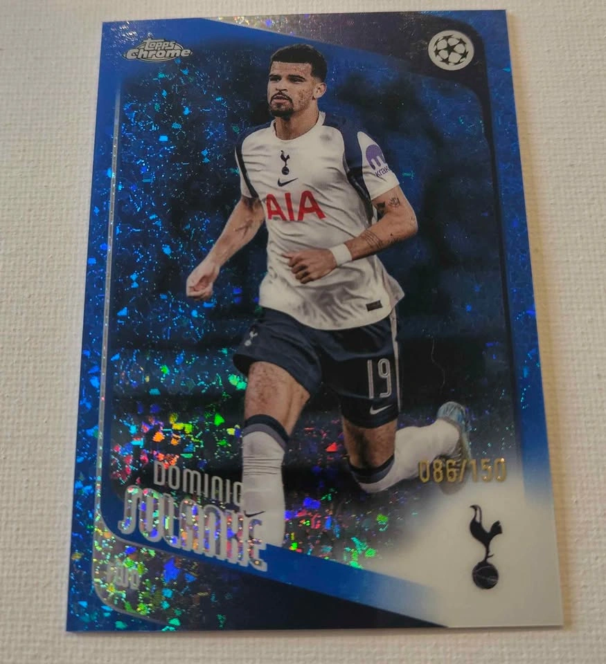 Topps Chrome Dominic Solanke Tottenham Hotspur Blue Shimmer - photo 3