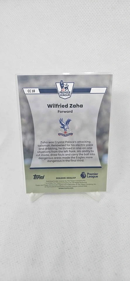 Topps Chrome Wilfried Zaha Crystal Palace Classics CC 10 Trading - photo 2