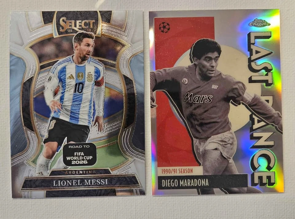 Panini Select Lionel Messi & Topps Chrome Diego Maradona