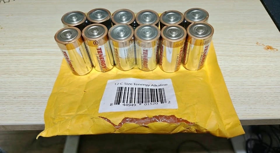 12 C Size Tenergy Alkaline Batteries