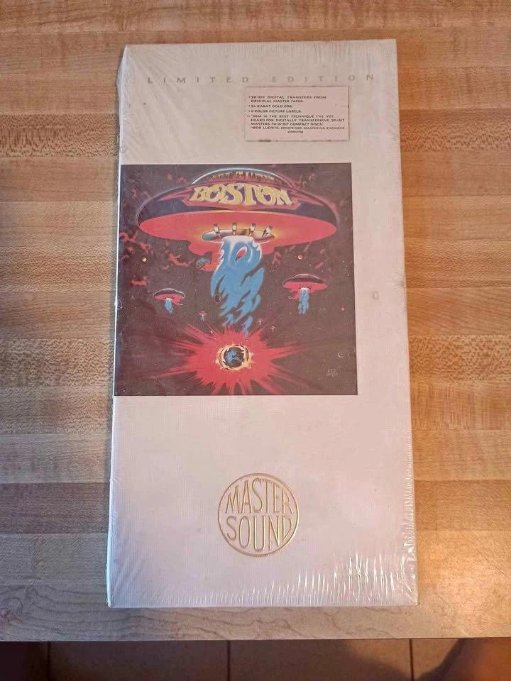 Boston Self Titled CD 24k Gold Longbox SEALED Promo Sony