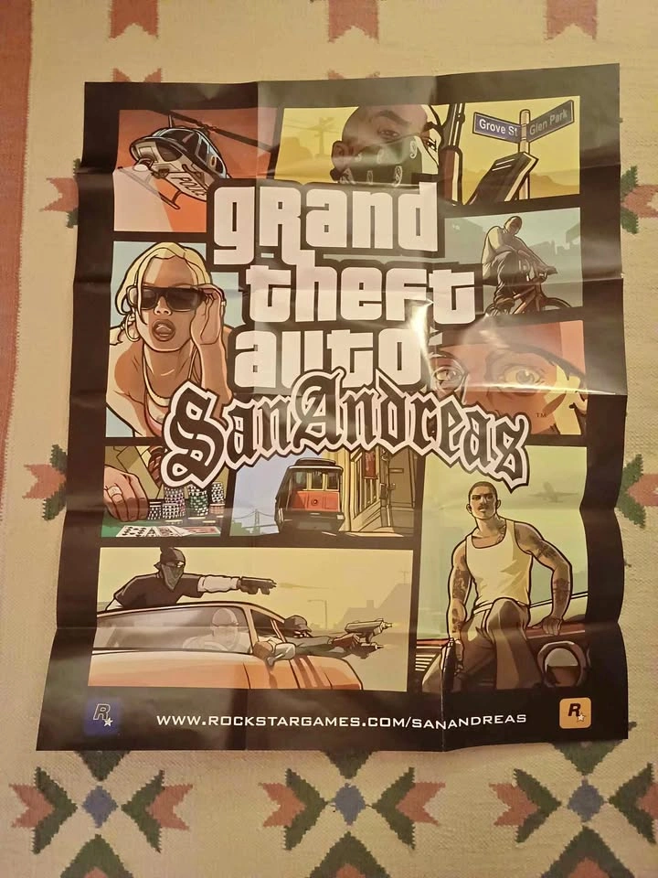 Grand Theft Auto San Andreas Poster Double Sided GTA