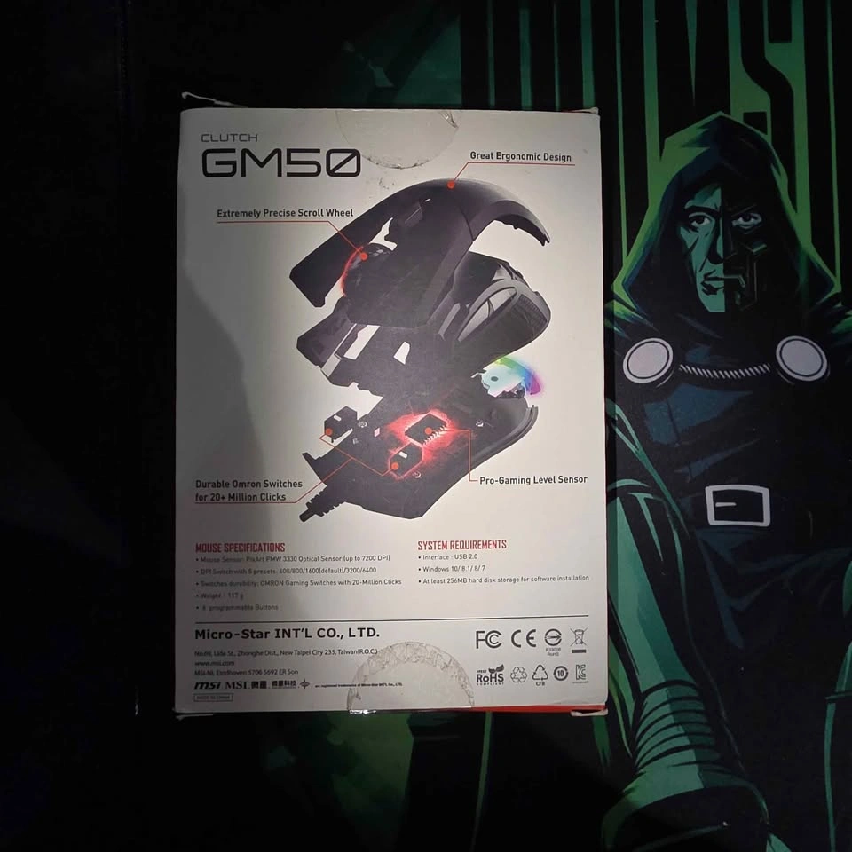 MSI Clutch GM50 RGB Wired Gaming Mouse - photo 3