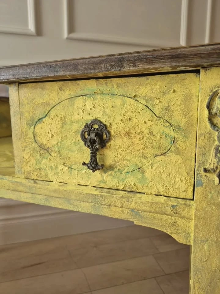Edwardian Telephone Table / Gossip Bench - Yellow Console - photo 4