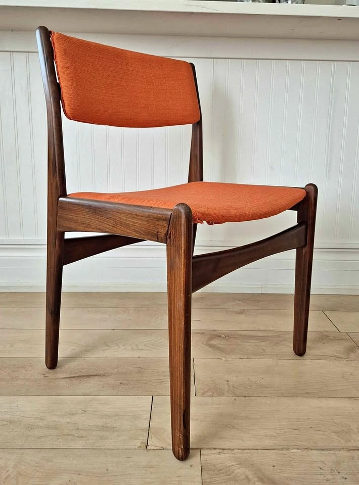 Vintage Danish Teak Chair — Frem Røjle (Made in Denmark, 1960s)