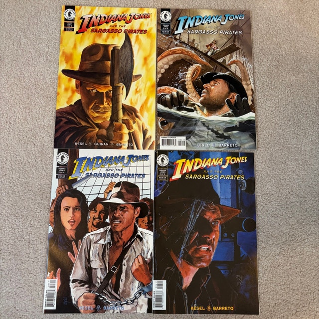 Dark Horse Indiana Jones and the Sargasso Pirates Comics