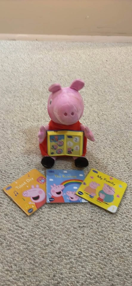 Vtech Peppa Pig Read With Me Interactive Plush Toy - photo 4