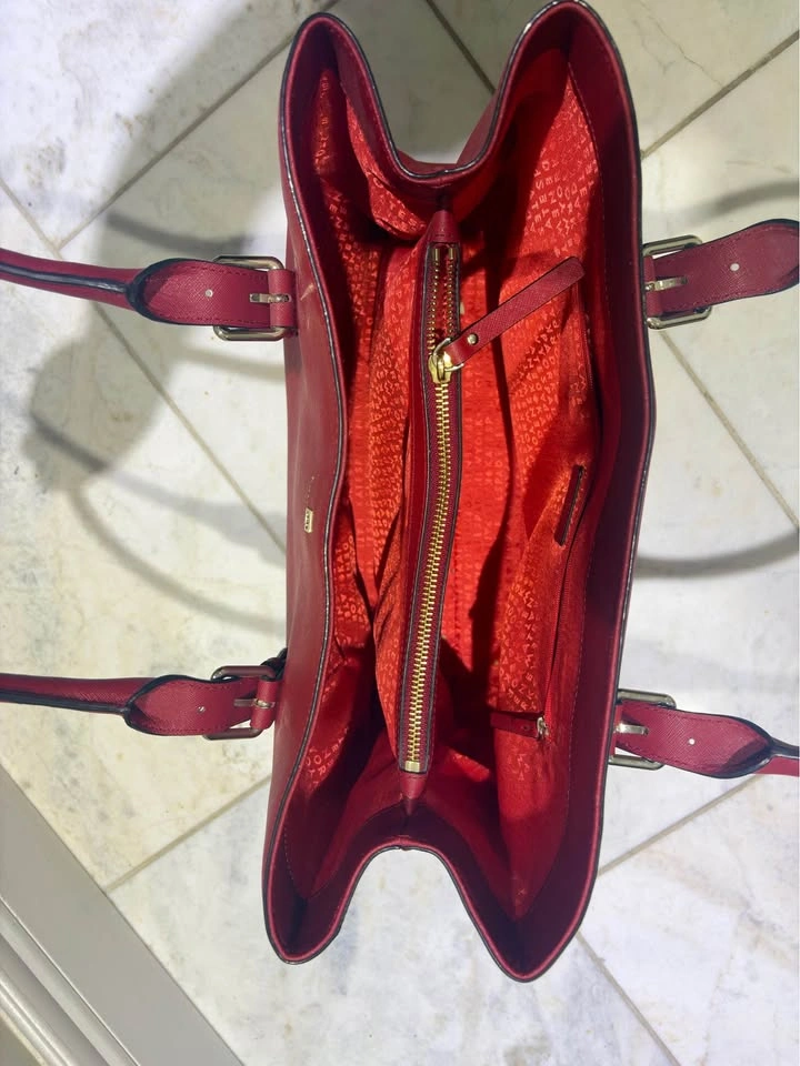 Kate Spade Red Saffiano Leather Satchel / Shoulder Bag - photo 3