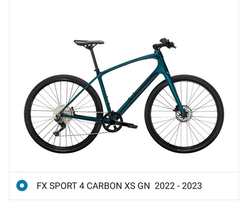 Trek FX Sport 4 Carbon 2022 XS Blue 700C Hybrid Bike - photo 3