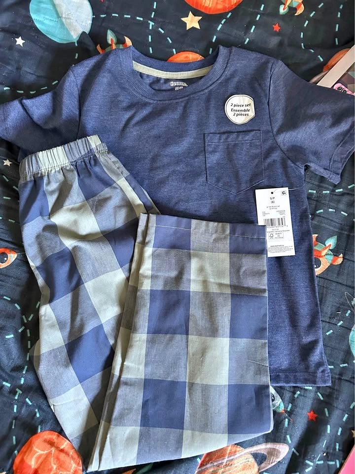 George 2-Piece Pajama Set, Size 6
