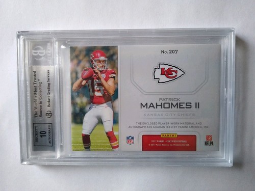 2017 Certified Patrick Mahomes Jersey Rookie Auto - photo 4