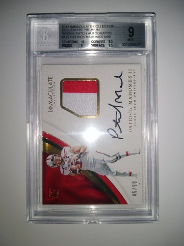 2017 Immaculate Collection Collegiate Rookie Patch Autograph Pat