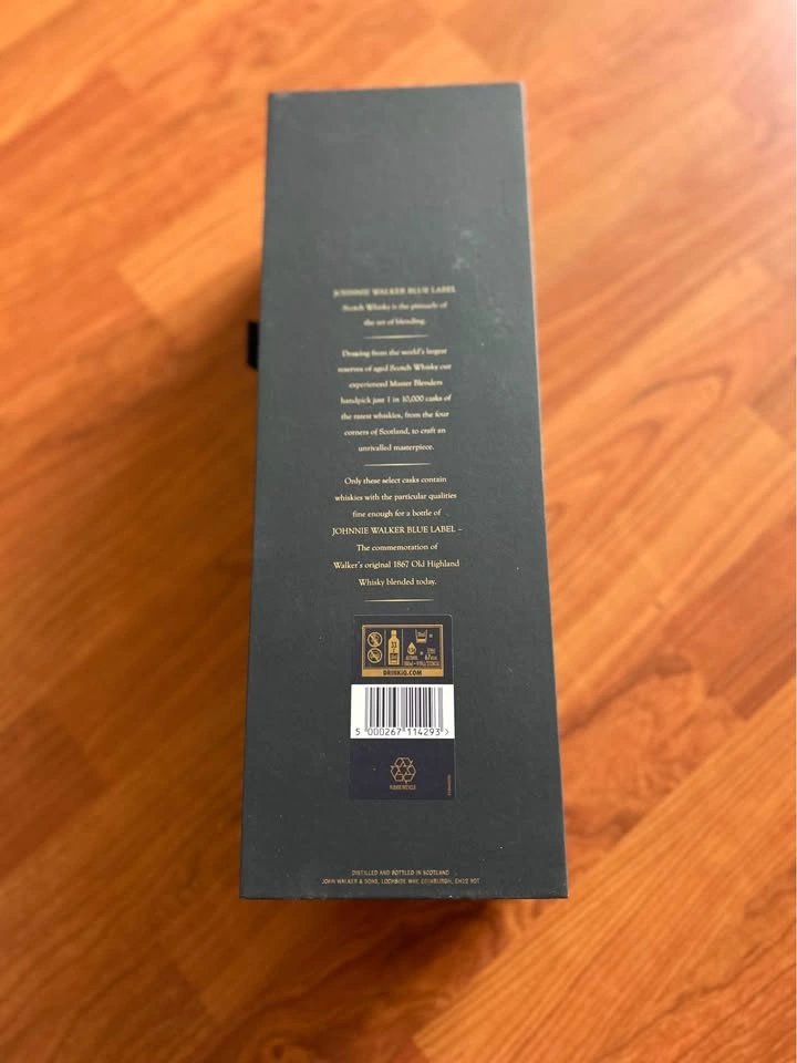 Johnnie Walker Blue Label Empty Bottle and Box - photo 3