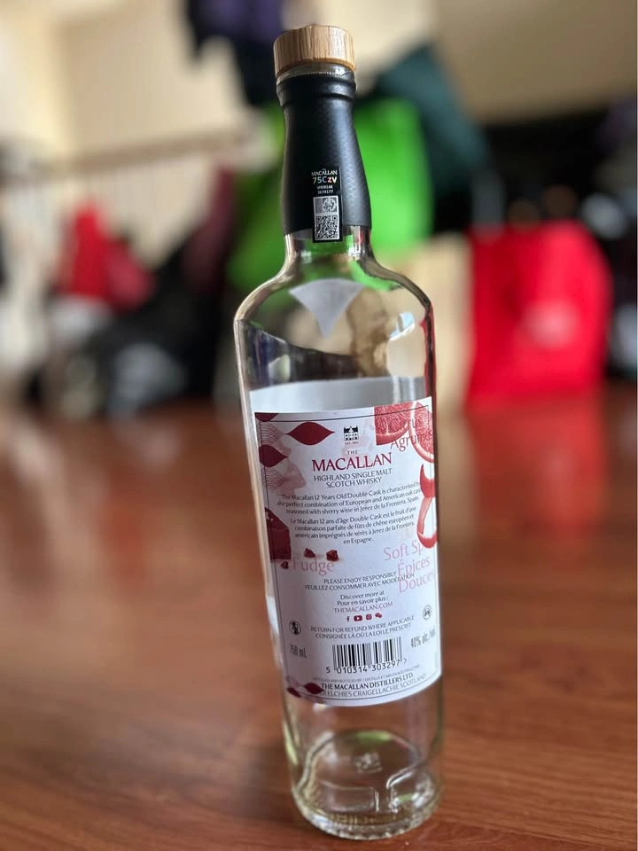The Macallan 12 Year Old Double Cask Empty Bottle - photo 2
