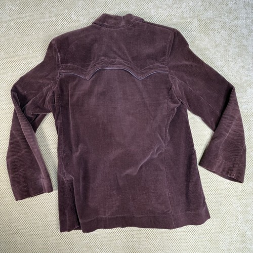 Men's S36 70s-80s Brown Corduroy Western Blazer - photo 2