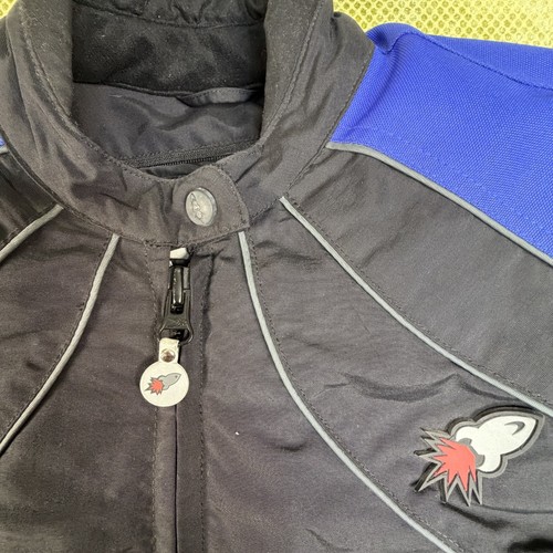 Joe Rocket Womens Large Blue Black Motorcycle Jacket Armoured - photo 3