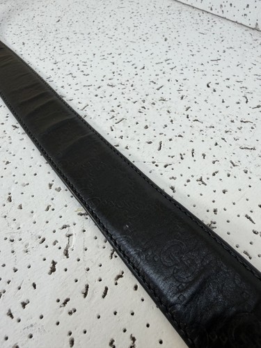 Gucci Interlocking G Guccissima Leather Belt Black 105/42 - photo 5