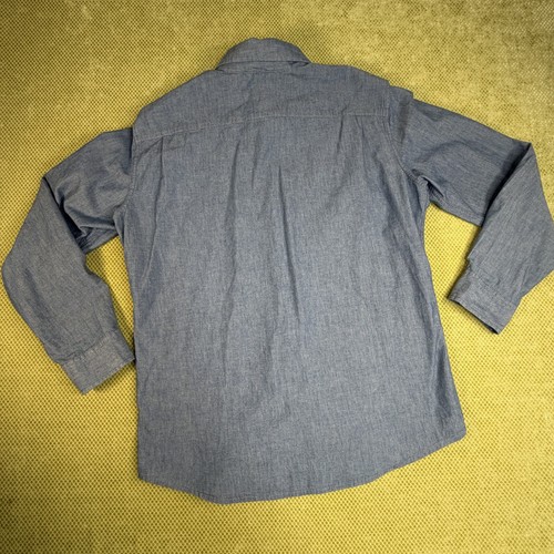 Levi's Men's Cool Blue Chambray Long Sleeve Button Up Shirt - photo 2