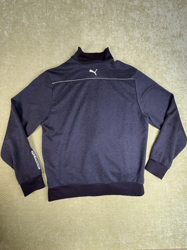 Puma Men's Charcoal Pinstripe Track Jacket Full Zip - photo 2