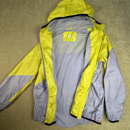 Puma Men's S Neon Yellow Grey Hooded Windbreaker - photo 5
