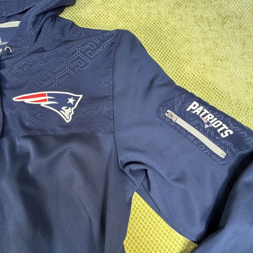 Majestic New England Patriots Men's Full Zip Hoodie - Navy - photo 3