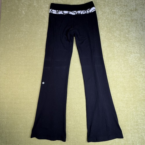Lululemon Women's Size 6 Black Flare Yoga Pants - photo 2