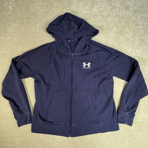 Under Armour Men's M Black Full Zip Hoodie Athletic Training