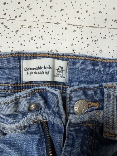 Abercrombie Kids Girls 7/8 High Rise Wide Leg Jeans 22x22.5 - photo 4