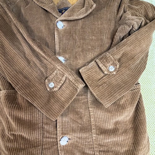 Lusa Men's XL Coffee Brown Corduroy Sherpa Lined Vintage Coat - photo 3