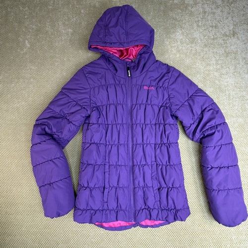 Bench Girls Youth 13/14 Purple Puffer Jacket Hooded Quilted