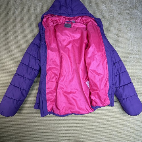 Bench Girls Youth 13/14 Purple Puffer Jacket Hooded Quilted - photo 4