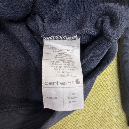 Carhartt Men's Large Tall Black Sleeve Logo Pullover Hoodie - photo 5