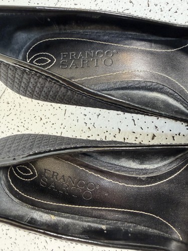 Franco Sarto L-Sixties Women's 9M Black Bow Kitten Heel Pumps - photo 2