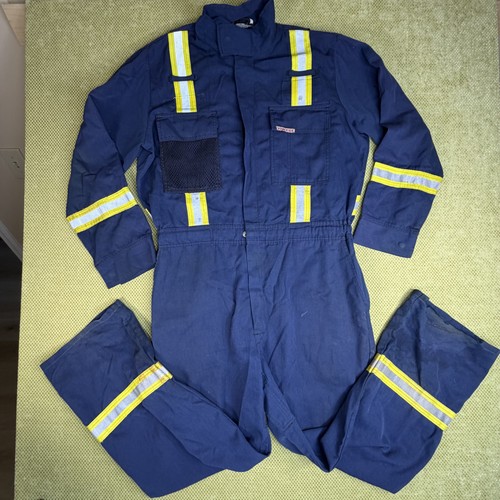 Apparel Solutions Nomex IIIA FR Reflective Coveralls Blue