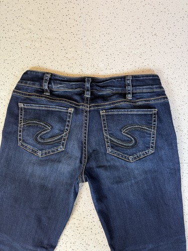 Silver Jeans Co Suki Straight Jeans Womens 32x32 Dark Wash - photo 3