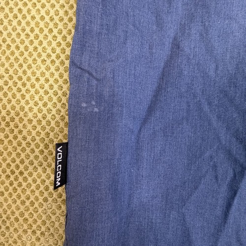 Volcom Men's Chambray Blue Classic Fit Button-Up Shirt Size S - photo 3