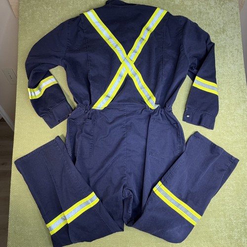 Performance Apparel Canada Mens 2XLT FR Reflective Coveralls - photo 2