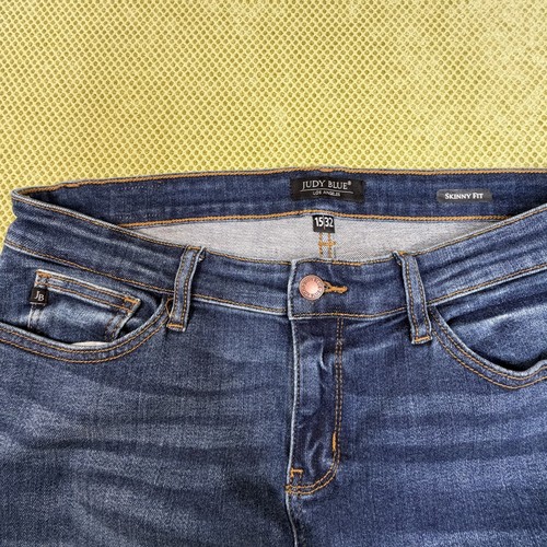 Judy Blue Skinny Jeans Womens 15/32 Blue Stretch Denim - photo 5